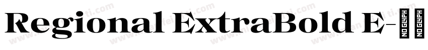 Regional ExtraBold E字体转换